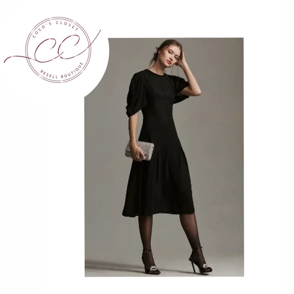 Anthropologie Modern Sheer Midi Dress